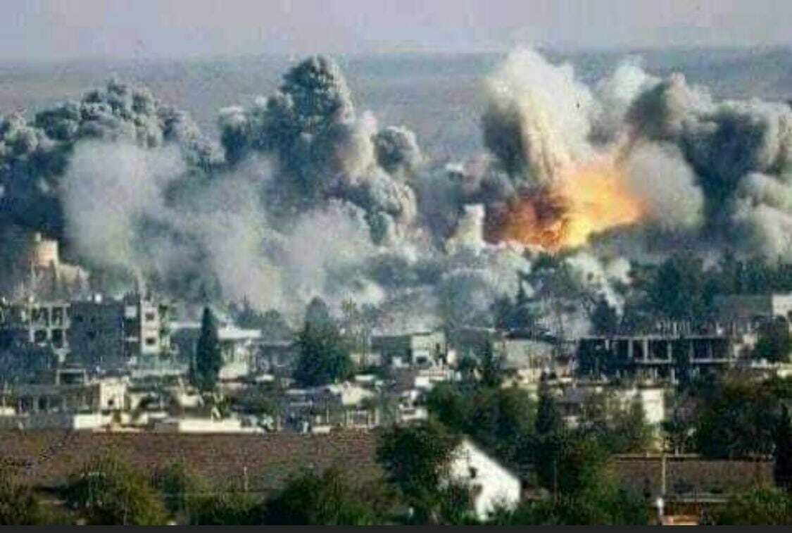 Première image partagée autour des bombardements à Deraa le 31 août 2021.