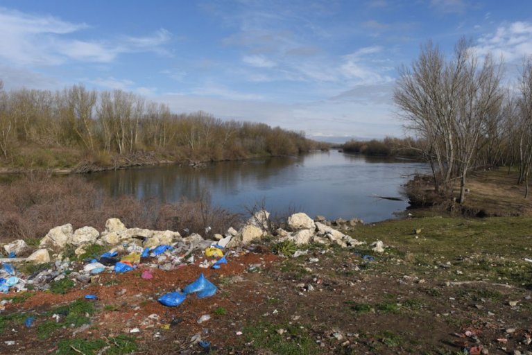 La rivière Evros bordant la Grèce et la Turquie. Crédits : Mehdi Chebil